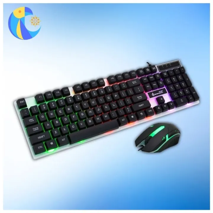 SHIPADOO Master D280 Gaming Keyboard With Mouse Comba Colorful LED ...