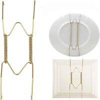 【YF】◄❍  10pcs Wall Display Plate Dish Hangers Holder W Type Invisible Hanging Plates Decorating Porch