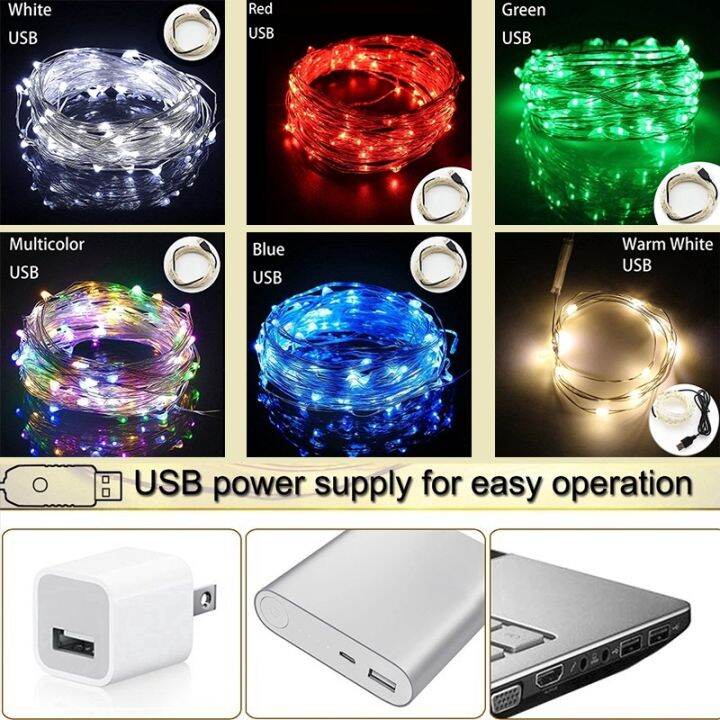 สายสตริงไฟ-led-1-เมตร-5-เมตร-10-เมตร-ชาร์จ-usb-กันน้ำ-สำหรับตกแต่งสวน-งานปาร์ตี้-5211033