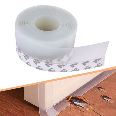 【LZ】☞▬¤  1/3/5M Weather Strip Weatherproof Adhesive Door Bottom Silicone Door Seal Strip Windproof Tape For Door Windows Shower Glass Gap