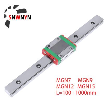 Mgn12 Mgn7 Mgn15 Mgn9 100 300 1000มม. เส้นตรงขนาดเล็กรางสไลด์1ชิ้น Mgn9ตรง Guide1pc Mgn9h รถ Cnc 3d ชิ้นส่วนเครื่องพิมพ์