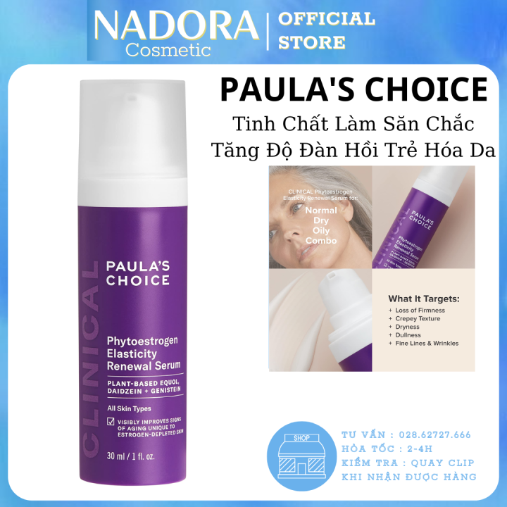 Tinh Chất Paula's Choice Phytoestrogen Elasticity Renewal Serum Trẻ Hóa