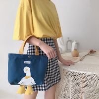 Fashion Womens Canvas Shoulder Bag Casual Cartoon Large Capacity Shopping Bag Handbag Student School Bag