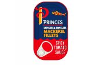 Mackerel fillets hot tomato 125g - Princes