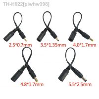 5.5x2.1mm DC female Power jack to DC Male Plug Cable 5.5x2.5mm 3.5x 1.35mm 4.0x1.7mm 4.8 2.5 0.7 Extension Connector power cord