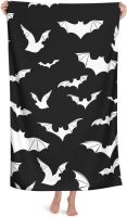 Bats Halloween Goth Microfiber Beach Towel Quick Dry Super Absorbent Bath Towels Blanket for Shower Camping Beach 80x130cm