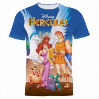 Disney Cartoon Anime Hercules Boy Girl Kids Tee Shirt Fashion Summer 3D Print Mens T-shirts Short Sleeve Women Tops