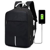 ✵◊☃  USB Large Capacity Business College Student School Shoulder Anti-theft Men Laptop Rucksack