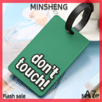 MIH ✨ COD ✨ Novelty strong luggage Tag พีวีซีซิลิโคนตัวอักษรกระเป๋าเดินทางชื่อที่อยู่ ID Tag Holiday Travel กระเป๋าถือฉลากกระเป๋าเดินทางอุปกรณ์เสริม