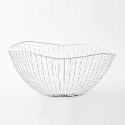 Nordic Home Tablewares Metal Dry Fruit Plate For Baby Snack Fruit Bowl Metal Wrought Iron Crafts Fruit Basket frutero metalico