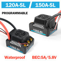 RC 120A150A Universal brushless ESC คุณภาพสูงใหม่รุ่นกันน้ำสำหรับ15 18 110 TRX4 TRX6 Axial SCX10 RC รถเรือ ESC