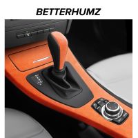 For BMW 3 Series E90 E92 E93 Alcantara Suede Car Center Console Gear Shift Panel Cover Frame Trim Interior Styling Accessorie