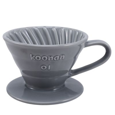 Koonan Ceramic Hand Brew Coffee Filter Cup Conical Filter Coffee Dripper Kit Household Coffee Appliance Pour over Coffee Stand