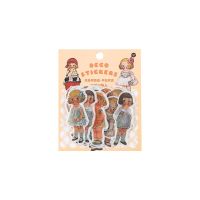 40 PCS Washi Paper Cute Cartoon Super Star Boys Girls Decorative Stickers