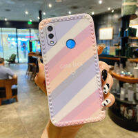 Love Heart Frame Macaron Rainbow Soft Silicone Phone Case For Huawei P30 Mate 30 Pro Nova 5t honor 8X 9X Y7 PRO 2019 Sweet Girls Friendship Proetction