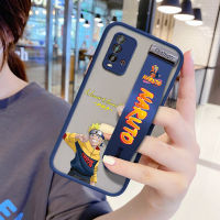 UCUC เคสโทรศัพท์เคสสำหรับ Xiaomi Redmi 9T (สายรัดข้อมือ) กันกระแทก Frosted กลับการ์ตูนตุ๊กตาอุสึมากินารูโตะสำหรับชายขอบฝาครอบเลนส์ป้องกันเลนส์โทรศัพท์บางเฉียบเคสโทรศัพท์