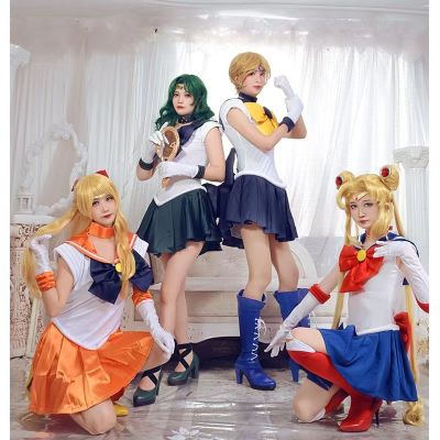 Anime Sailor Moon Cosplay Costumes Anime Figure Dress Vestido Halloween Costumes For Women Suit Wig Loli Clothing Party Uniform
