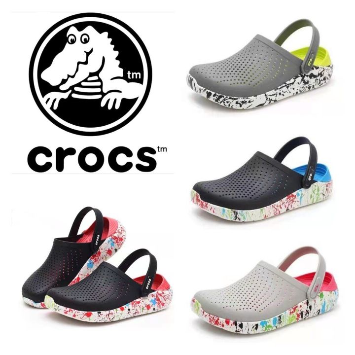 crocs-literide-clog-สินค้าใหม่-ขายดี-ชนช้อป-สีใหม่พร้อมส่ง-รองเท้าแตะ-รองเท้ารัดส้น-ชาย-หญิง-รองเท้าทรงหัวโต