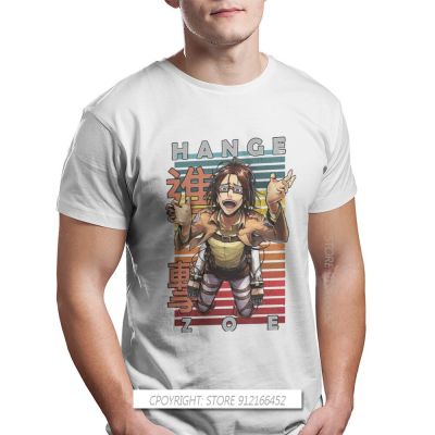 Hange Zoe Aot Graphic Tshirt Attack On Titan Snk Eren Anime Streetwear Leisure T Shirt Men Tees Gift Clothes