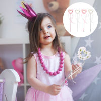 Teniron 4PCS Kids Fairy Wand Heart Fairy Fair Toy Cossplay Multi-Use Toy Party Party