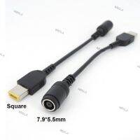 10cm 7.9*5.5mm Round Jack to Square Plug End power Adapter Pigtail Charger connector Converter Cable For IBM for Lenovo Thinkpad WB6TH