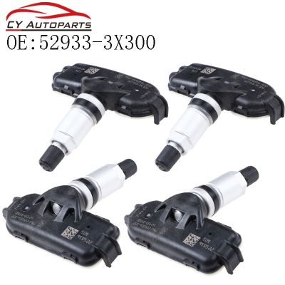 เซ็นเซอร์การตรวจสอบแรงดันยางรถยนต์ใหม่2023 ☆ 4ชิ้นสำหรับ2011-2017 Kia Rio (UB) TPMS 434MHz 52933-3X300 529333X300