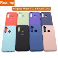 Ppgsa SA☾Original Realme C3 Liquid ซิลิโคนสำหรับ Realme C3กรณี Silky Soft Touch สำหรับ Realme C 3