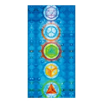 Seven Chakras Flower of Life Round Rug Yoga Meditation Mat Thick