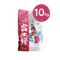 JPD FUJIZAKURA HEALTH DIET  KOI FOOD 10KG (FLOATING) - เจพีดี อาหารปลาคาร์ฟ สูตรเร่งโต เพื่อสุขภาพดี 10กก.(เม็ดลอย)