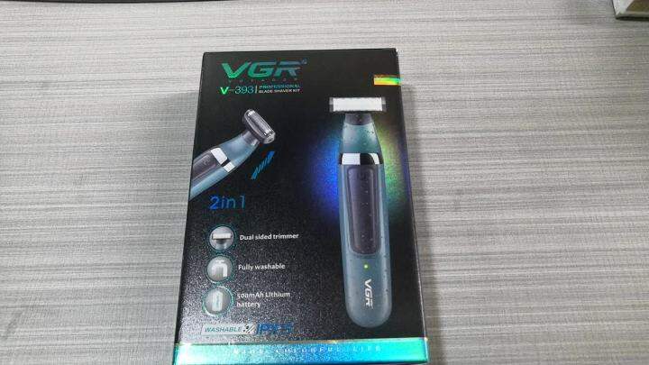 VGR V-393 2 dalam 1 alat pencukur elektrik untuk lelaki wajah badan ...