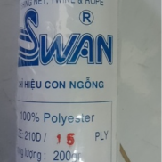 cuộn 100-200gam chỉ dù, chỉ nylon xỏ hạt, dây nhợ thả diều size 0.8-1mm