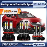 60000LM H7 H11 LED Headlight 360W Canbus Led Headlamps Turbo Lamp 6000K Car Light For Hyundai Santa Fe Sport 2013 2014 2015 2016 Bulbs  LEDs  HIDs