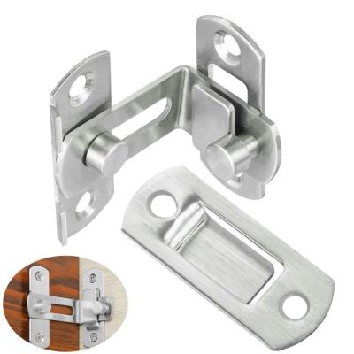 Door Lock 90 Degree Barn Door Bolt Stainless Steel Hook Latch Window Cabinet Locks With Screws Right Angle Sliding Gate Lock Door Hardware Locks Metal