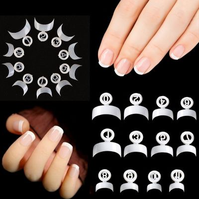 500pcs/bag Half Cover French Nail Tips Acrylic White Natural Transparent Edge Artificial Short False Nails