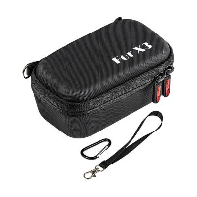 สำหรับ Insta360x3กระเป๋าเก็บของแบบพกพากล้องเคสพกพาอุปกรณ์เสริมกันน้ำกระเป๋าแข็งสายคล้องมือ PU สำหรับ Insta360x3