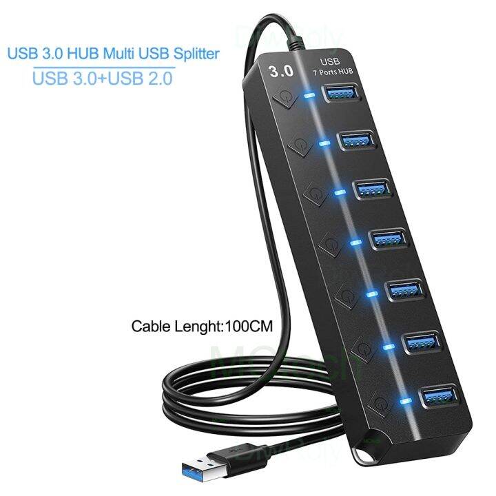 usb-3-0ฮับยูเอสบี2-0ฮับแยก-usb-หลากหลายยาว100ซม-สายเคเบิลหลายตัวขยายสำหรับคอมพิวเตอร์แล็ปท็อปอุปกรณ์เสริมอะแดปเตอร์-usb-feona
