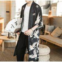 COD yukata je007 haori เสื้อคลุมชายกิโมโนแฟชั่นญี่ปุ่น