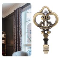 【CW】 Ganchos de soporte barra cortina gancho para ventana pared accesorios estante Vintage media Metal marco chimenea armario