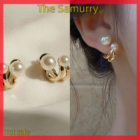 Samurry ✨Hot Sale✨ Car ต่างหูมุกสุดหรูสไตล์เกาหลีสำหรับผู้หญิงต่างหูมุกแบบเรียบง่าย2021