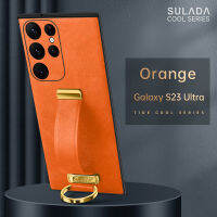 เคส S23 Samsung SULADA สร้อยข้อมือสุดเท่ทันสมัยใช้งานเคสมือจับสำหรับโทรศัพท์มือถือกับ Samsung S23เคสหนังเป็นพิเศษ