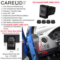 CAREUD U912-WF รถ TPMS ภายนอก Car รถ TPMS ระบบการตรวจสอบแรงดันยางรถยนต์ Car สำหรับ Suzuki Swift 2008-2016ช่องรูบอดต้องใช้ขนาด39*24มม. (สูง * กว้าง)