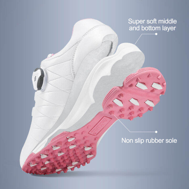 champkey-รองเท้ากอล์ฟผู้หญิงระบบผูกเชือก-lady-golf-shoes-auto-lacing-system-xz082