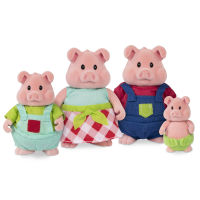 LIL WOODZEEZ PIG FAMILY - เซ็ตตุ๊กตาครอบครัวหมู