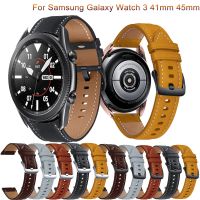 New Genuine Leather Watch Bands For Samsung Galaxy Watch3 41 45mm Replacement band For Galaxy Watch 46mm Wrist strap accessories Straps