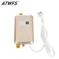 ATWFS เครื่องทำน้ำอุ่นเครื่องทำน้ำอุ่น3800W แบบไม่มีถังจอแสดงอุณหภูมิความร้อนเครื่องทำน้ำอุ่นไฟฟ้าในห้องครัว