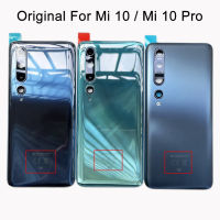 กรณีแบตเตอรี่เดิมด้านหลังหมู่บ้าน Cover สำหรับ Xiaomi MI 10 5กรัม Mi 10 Pro กลับแบตเตอรี่ประตูเปลี่ยนฮาร์ดกาวสติ๊กเกอร์