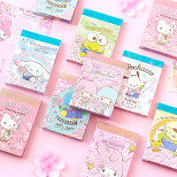 Bonito Sanrio Olá Kuromi Minha Melody Inglês Word Practice Workbook, Cherry Blossom Color Page,บันทึกบันทึกบันทึก Mensagem สำหรับนักเรียน
