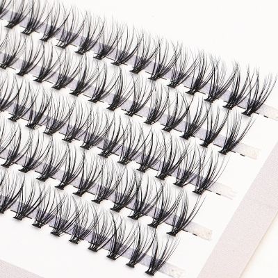 QSTY Black Brown Hand Made Silk 10/20D/30/40D Individual Cluster Eyelashes Extension Natural DD Mink Lashes Soft Cilos 3D Volume Cables Converters