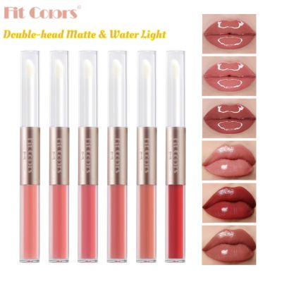 BeautyIU【Fit Colors】1PCS/3PCS/6PCS Double Head ลิปสติกกันน้ำ24H Long Lasting High Pigmented Easy To Color And No Stick Cup Lip Glaze เครื่องสำอาง【✨24H SHIPPING✨】