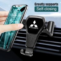 ๑♧▪ Auto Clamp Car Phone Holder Air Vent Clip Support Stand GPS For Mitsubishi Lancer ASX Mirage Pajero Sport Xpander Attrage Cross